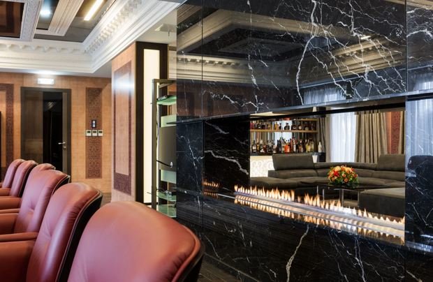 Фото из портфолио Биокамин в кабинет – фотографии дизайна интерьеров на INMYROOM