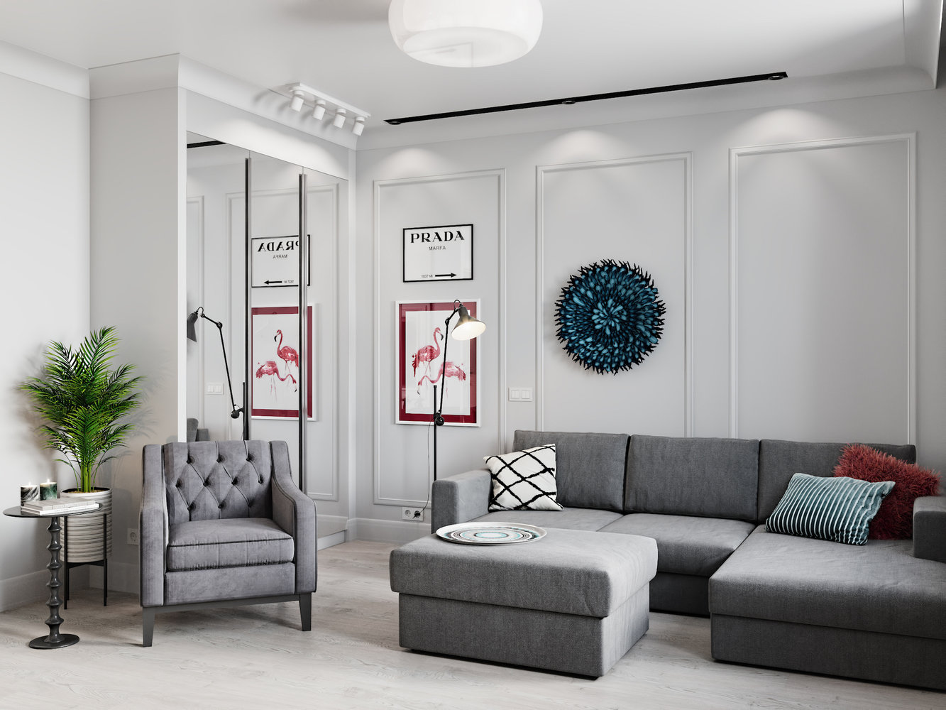 Фотография: Гостиная в стиле Современный, Квартира, Проект недели, Даша Ухлинова, Зеленоград, ГМС-1, 2 комнаты, 40-60 метров – фото на INMYROOM Фотография: Гостиная в стиле Современный, Квартира, Проект недели, Даша Ухлинова, Зеленоград, ГМС-1, 2 комнаты, 40-60 метров – фото на INMYROOM