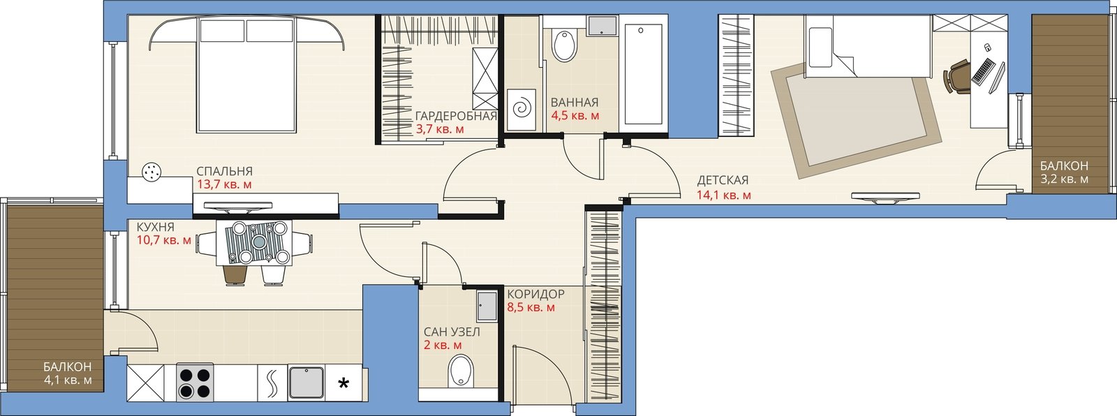 Фотография: Планировки в стиле , Перепланировка, Анастасия Киселева, Максим Джураев, UP-Квартал – фото на INMYROOM
