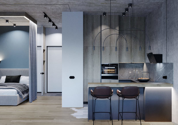 Фото из портфолио Grey Loft в ЖК "Сердце Столицы" – фотографии дизайна интерьеров на INMYROOM