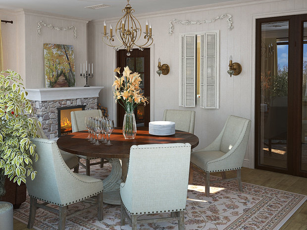 Фото из портфолио Загородный дом для большой семьи – фотографии дизайна интерьеров на INMYROOM