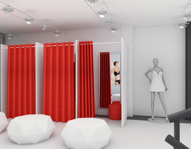 Фото из портфолио Дизайн магазина женского белья – фотографии дизайна интерьеров на INMYROOM