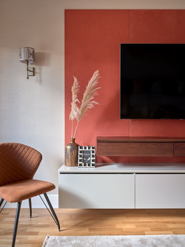 Фотография: Гостиная в стиле Современный, Квартира, Проект недели, Москва, 3 комнаты, 60-90 метров, Евгения Ивлиева – фото на INMYROOM