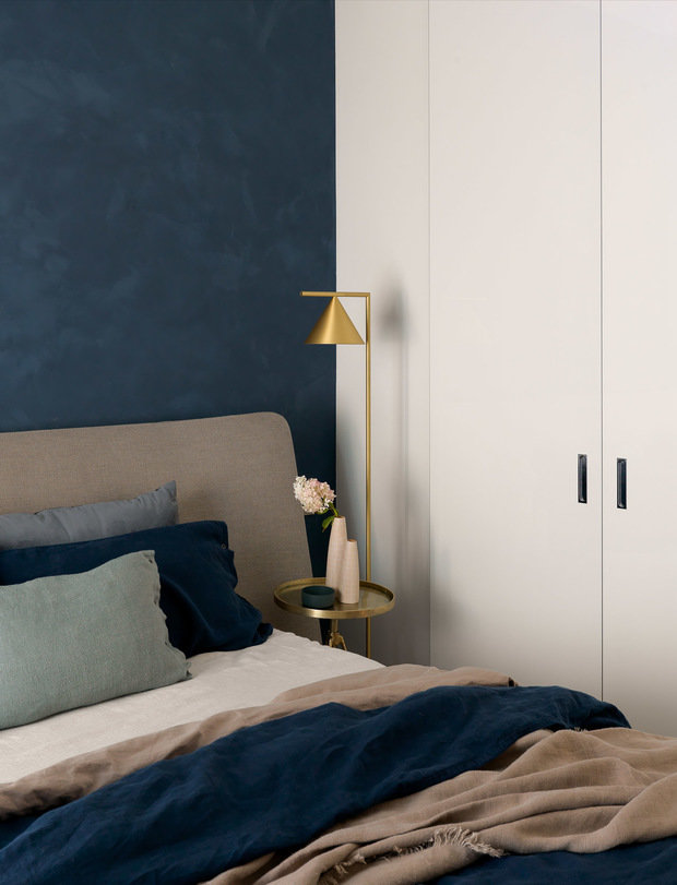 Фотография: Спальня в стиле Минимализм, Эклектика, Квартира, Проект недели, Красногорск, Монолитный дом, 4 и больше, Более 90 метров, Design Filosofia, #эксклюзивныепроекты, Ксения Коровина, Екатерина Закурдаева – фото на INMYROOM