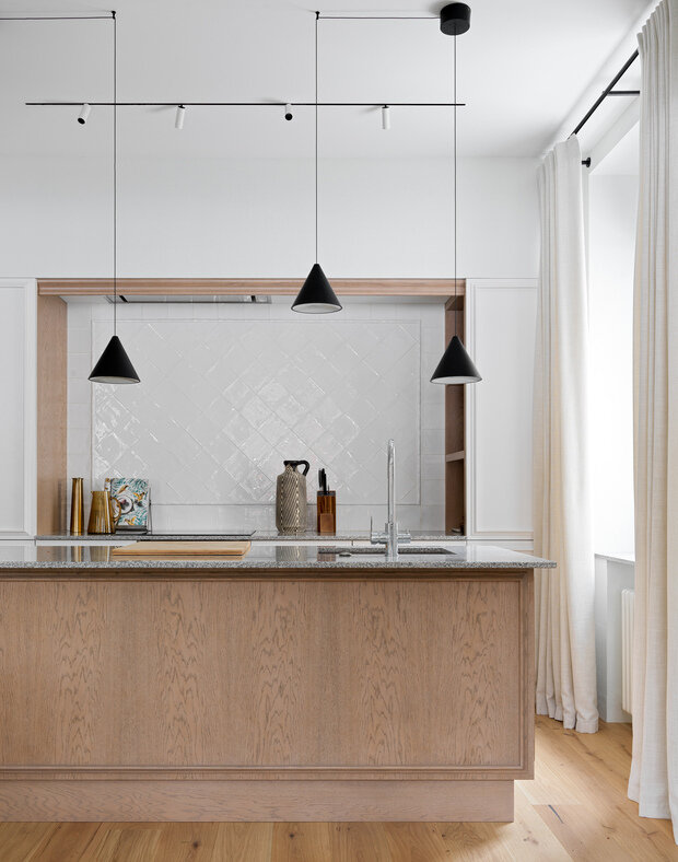 Фотография: Кухня и столовая в стиле Современный, Эко, Квартира, Проект недели, Москва, Сталинка, 2 комнаты, 60-90 метров, Анастасия Рыкова, S-Style – фото на INMYROOM