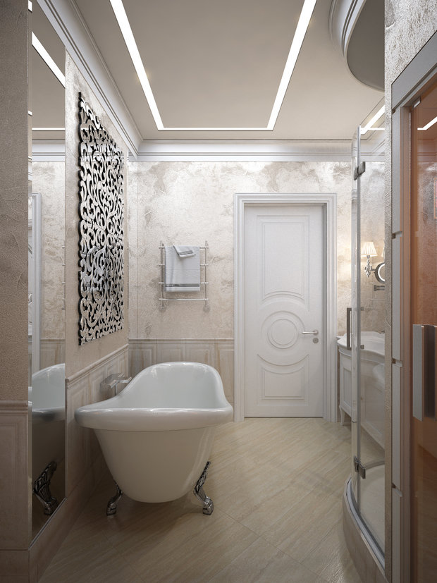 Фото из портфолио Проект квартиры с историей в самом сердце Москвы в роскошном классическом стиле – фотографии дизайна интерьеров на INMYROOM