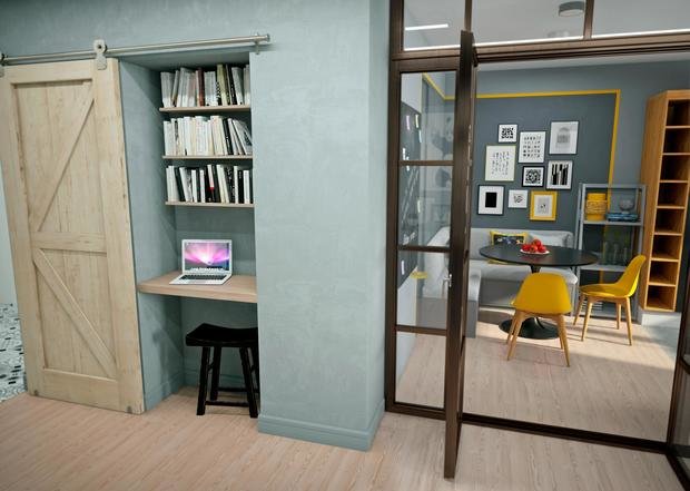 Фото из портфолио Гостиная и коридор – фотографии дизайна интерьеров на INMYROOM