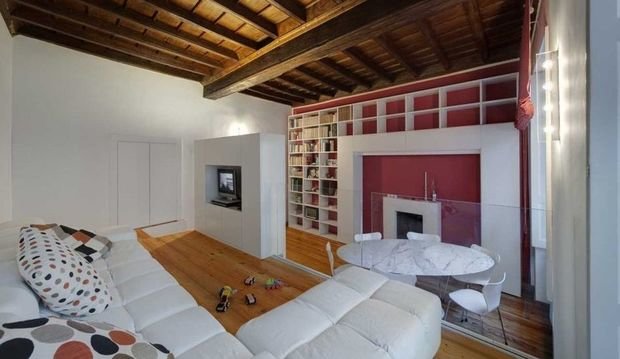 Фотография: Гостиная в стиле Скандинавский, Малогабаритная квартира, Квартира, Дома и квартиры – фото на INMYROOM