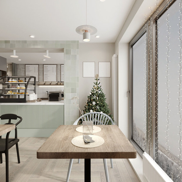 Фото из портфолио Дизайн кафе в Уфе – фотографии дизайна интерьеров на INMYROOM