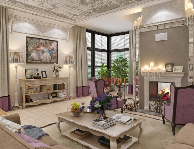 Фотография: Гостиная в стиле Прованс и Кантри, Классический, Дом, Дома и квартиры, Прованс, Проект недели – фото на INMYROOM