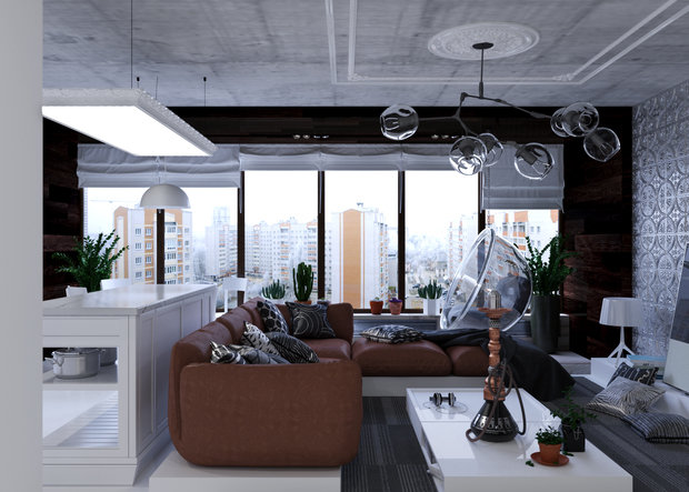 Фото из портфолио Минималистичная квартира с элементами лофта – фотографии дизайна интерьеров на INMYROOM