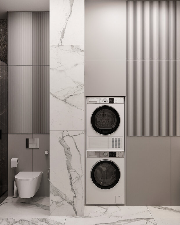 Фото из портфолио Дизайн интерьера квартиры в ЖК «ОМ» в стиле современной классики – фотографии дизайна интерьеров на INMYROOM