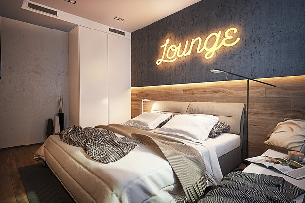 Фото из портфолио Спальня контрастов – фотографии дизайна интерьеров на INMYROOM