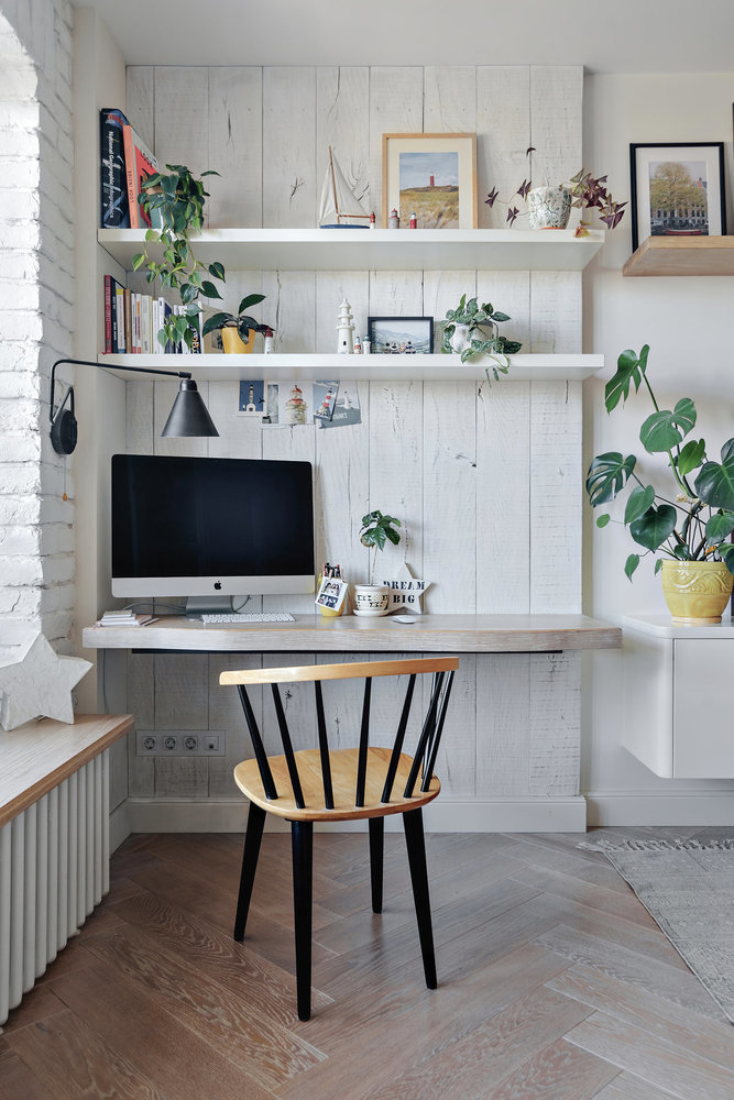 Фотография: Кабинет в стиле Скандинавский, Декор интерьера, Декоративная штукатурка, декор стен, декоративная отделка стен, Dali decor, штукатурка – фото на INMYROOM