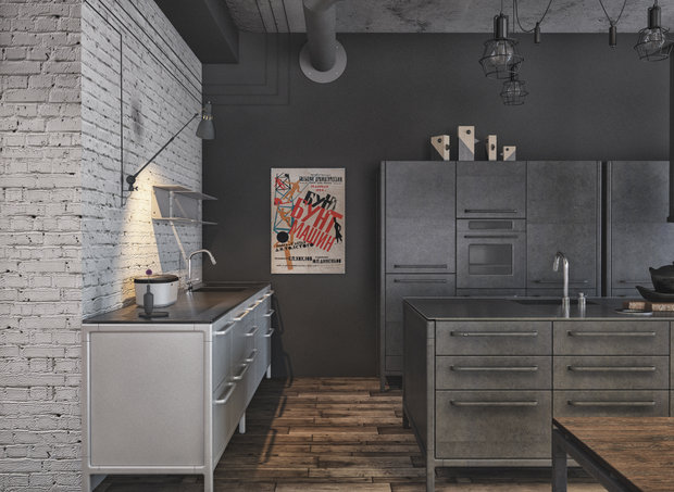 Фото из портфолио Industrial – фотографии дизайна интерьеров на INMYROOM