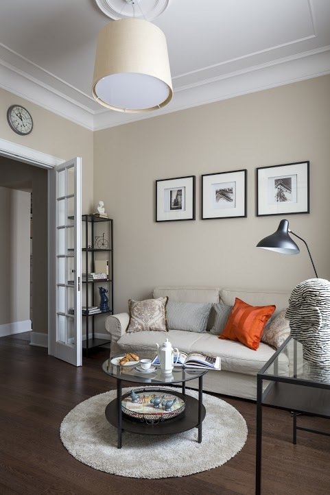 Фотография: в стиле , Современный, Квартира, Проект недели, Москва, Михаил Свистунов, Наталия Заворотищева, «Атмосфера», Старый фонд, Кирпичный дом, 2 комнаты, 40-60 метров – фото на INMYROOM