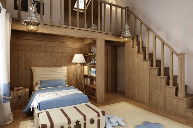 Фото из портфолио Американская классика в Ленинградской области. – фотографии дизайна интерьеров на INMYROOM