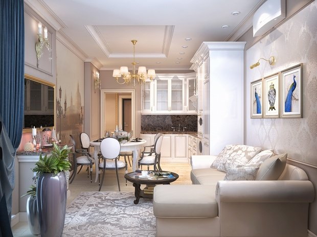 Фото из портфолио Частная квартира 82м2 – фотографии дизайна интерьеров на INMYROOM