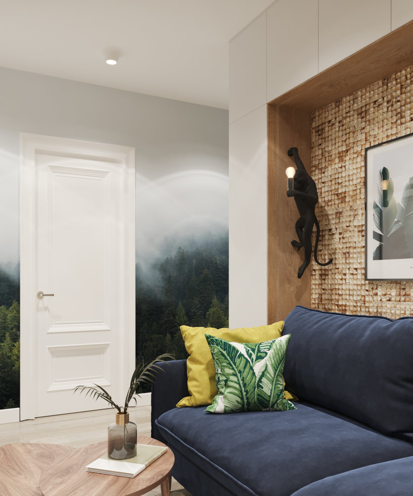 Фотография: Гостиная в стиле Современный, Квартира, Проект дня, Москва, Юлия Чернова, 3 комнаты, 60-90 метров – фото на INMYROOM Фотография: Гостиная в стиле Современный, Квартира, Проект дня, Москва, Юлия Чернова, 3 комнаты, 60-90 метров – фото на INMYROOM