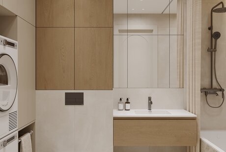 Квартира в ЖК Дзен-кварталы (Ванная)