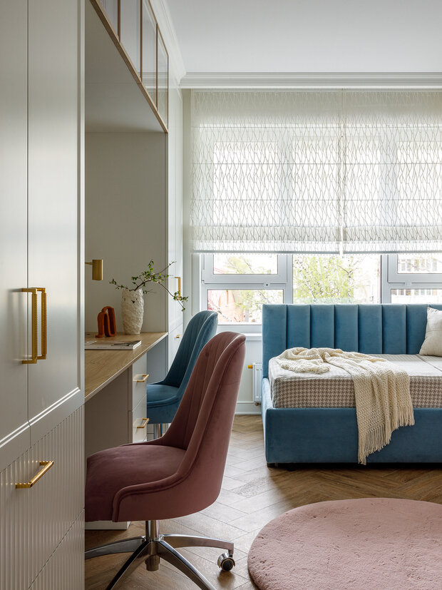 Фотография: Детская в стиле Современный, Квартира, Проект дня, 3 комнаты, 60-90 метров, Уфа, Ольга Маганова, современный с элементами классики и роскоши – фото на INMYROOM