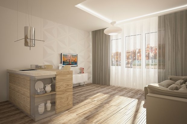 Фото из портфолио Квартира-студия – фотографии дизайна интерьеров на INMYROOM