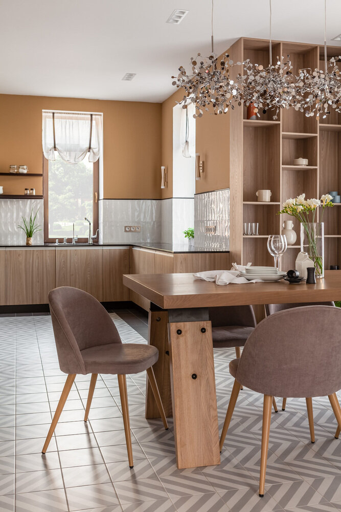 Фотография: Кухня и столовая в стиле Современный, Эклектика, Дом, Проект недели, Дом и дача, 4 и больше, Более 90 метров, Великий Новгород, Лайка Дизайн – фото на INMYROOM