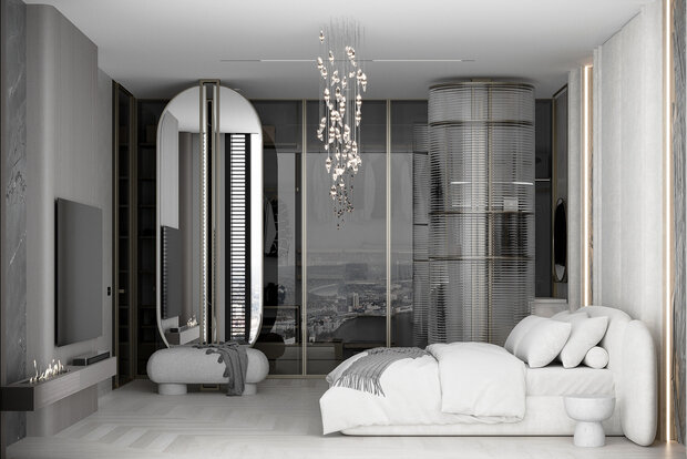 Фото из портфолио ЖК Capital Towers - Дизайн интерьера квартиры 100 м.кв. – фотографии дизайна интерьеров на INMYROOM