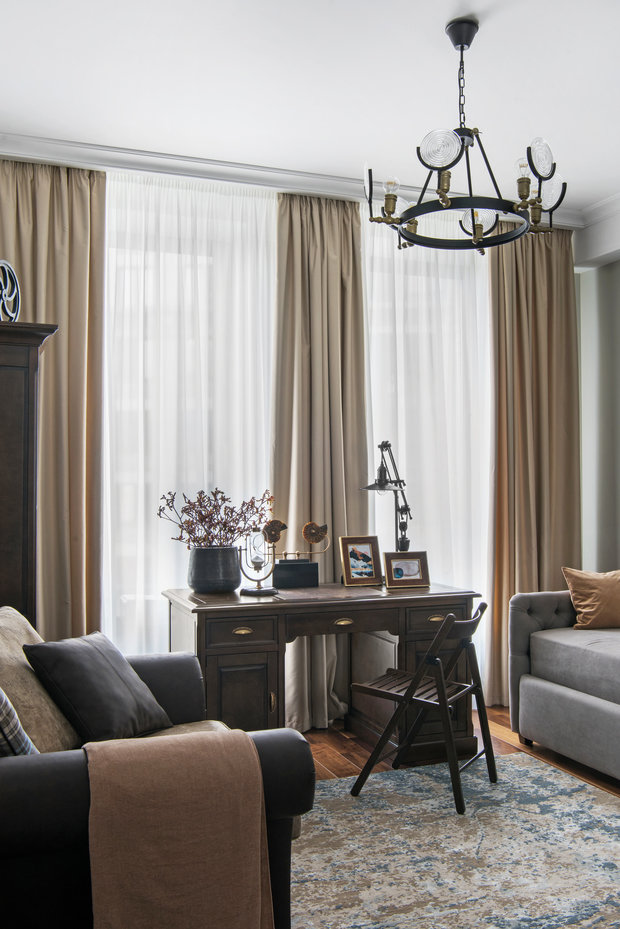 Фотография: Кабинет в стиле Классический, Квартира, Проект недели, Москва, Лидия Большакова, NW-Interior, 4 и больше, Более 90 метров – фото на INMYROOM