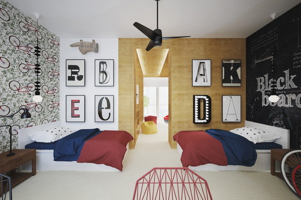 Фотография: Детская в стиле Лофт, Эклектика, Квартира, Россия, Планировки, Белый, Проект недели, Зеленый, Бежевый, Коричневый, Санкт-Петербург, Эко, растения в интерьере, Тотьяна Шевченко, Светлана Гаврилова, экостиль в интерьере, eco-friendly интерьер, квартира в экостиле, фитоблоки в интерьере, живые растения в интерьере – фото на INMYROOM