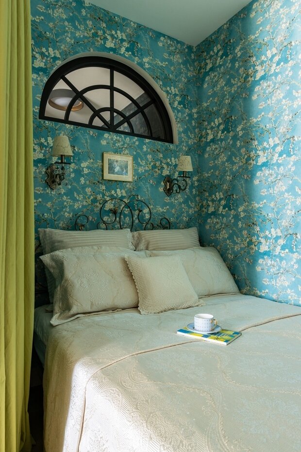 Фотография: Спальня в стиле Прованс и Кантри, Эклектика, Винтажный, Малогабаритная квартира, Квартира, Студия, Проект недели, Санкт-Петербург, 40-60 метров, Мария Качкина – фото на INMYROOM