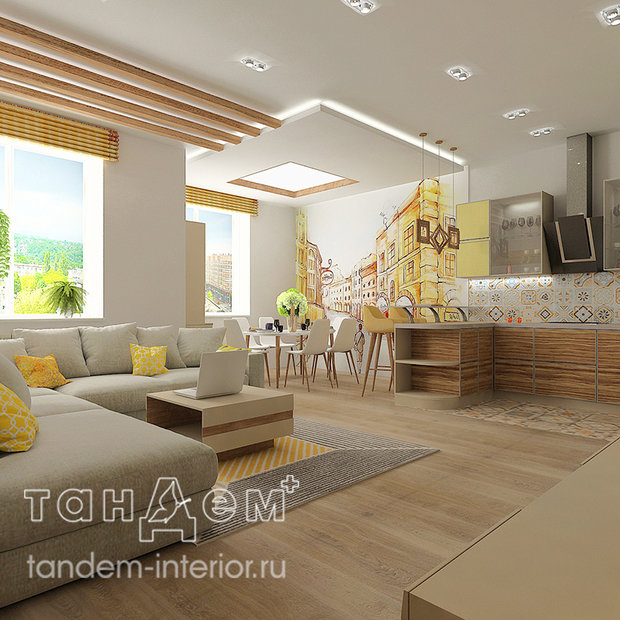 Фото из портфолио Солнечная квартира – фотографии дизайна интерьеров на INMYROOM