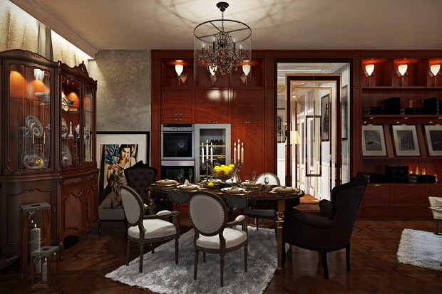 Фото из портфолио Квартира «Парадный стиль», 133 кв.м. – фотографии дизайна интерьеров на INMYROOM