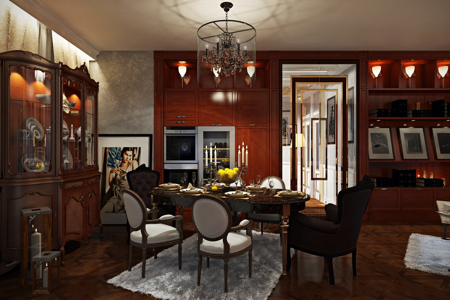 Фото из портфолио Квартира «Парадный стиль», 133 кв.м. – фотографии дизайна интерьеров на INMYROOM Фото из портфолио Квартира «Парадный стиль», 133 кв.м. – фотографии дизайна интерьеров на INMYROOM