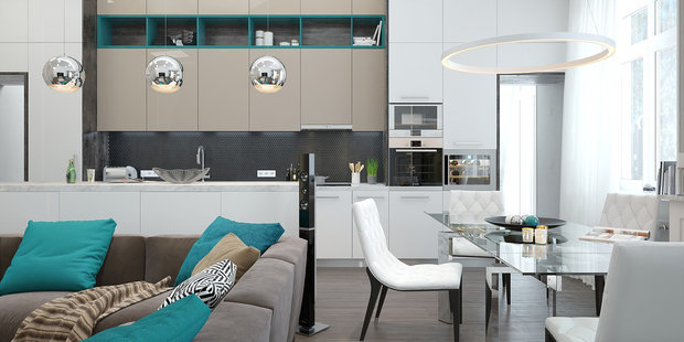 Фото из портфолио Квартира, 115 м2 – фотографии дизайна интерьеров на INMYROOM