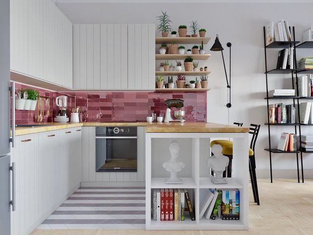 Фотография: Кухня и столовая в стиле Скандинавский, Советы, маленькая кухня, Ашан, Auchan – фото на INMYROOM