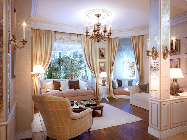 Фото из портфолио Коттедж в стиле Современная классика – фотографии дизайна интерьеров на INMYROOM