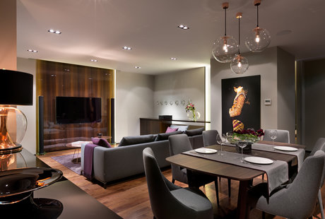 Grey and Walnut