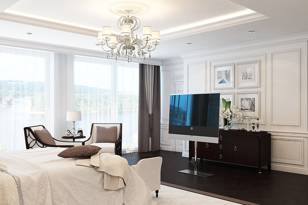 Фото из портфолио Светлая классика – фотографии дизайна интерьеров на INMYROOM