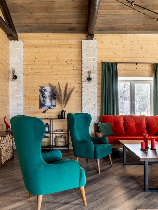 Фотография: Гостиная в стиле Прованс и Кантри, Современный, Дом, Проект недели, Дача, Дом и дача, 4 и больше, Более 90 метров, Самарская область, Ольга Бикбова – фото на INMYROOM