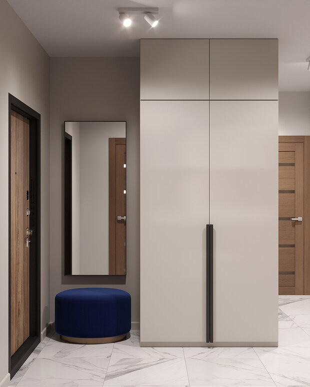 Фото из портфолио Акцентный голубой – фотографии дизайна интерьеров на INMYROOM