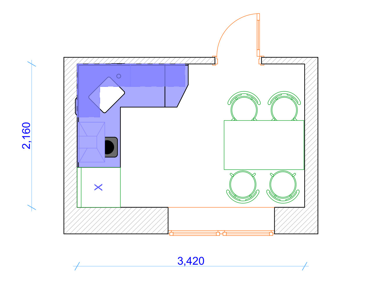 Фотография: Прочее в стиле , Кухня и столовая, Квартира, Дома и квартиры, П44т – фото на INMYROOM
