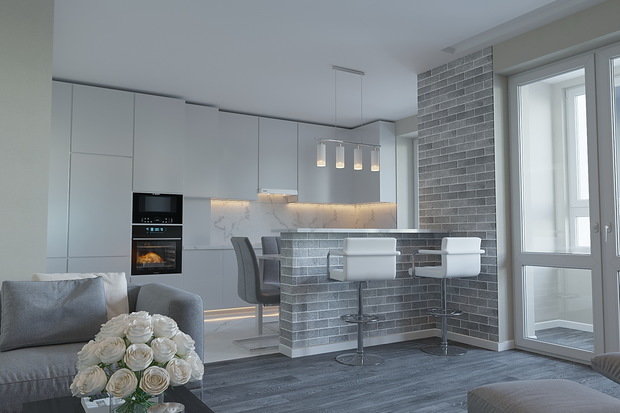 Фото из портфолио Дизайн-проект трехкомнатной квартиры – фотографии дизайна интерьеров на INMYROOM