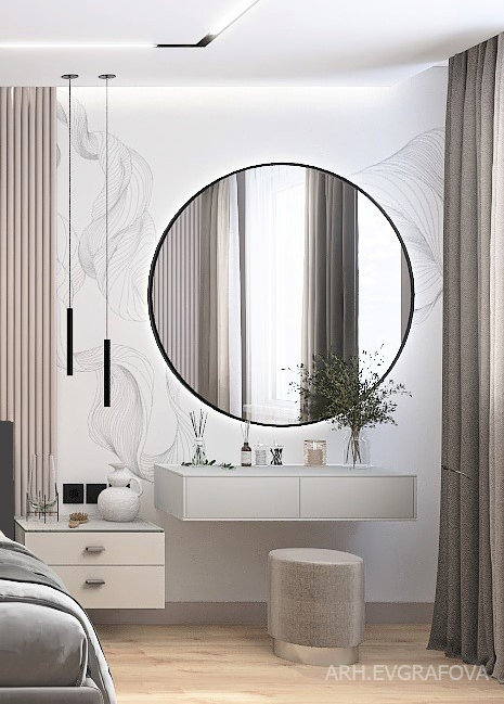 Фото из портфолио Проект спальни 22 кв.м – фотографии дизайна интерьеров на INMYROOM