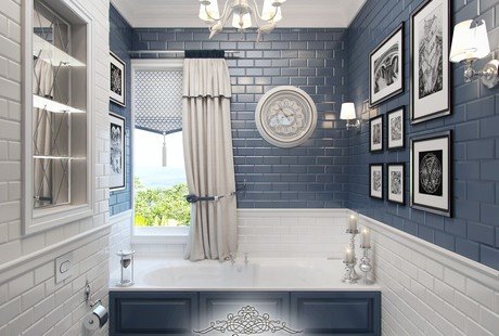 Уютный интерьер ванной