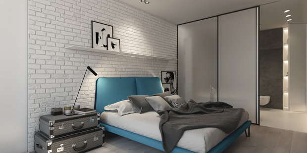 Фото из портфолио Апартаменты Tricolor – фотографии дизайна интерьеров на INMYROOM