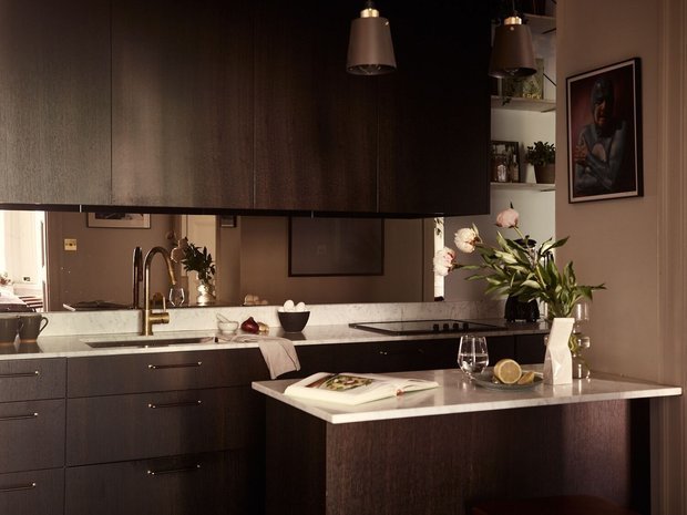 Фотография: Кухня и столовая в стиле Минимализм, Скандинавский, Современный, Декор интерьера, Квартира, Швеция, Зеленый, Бежевый, Коричневый, 4 и больше, Более 90 метров – фото на INMYROOM