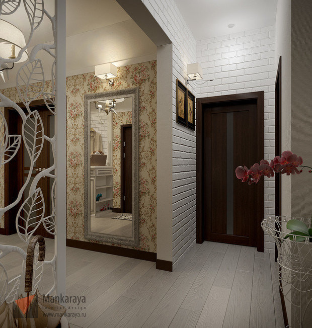 Фото из портфолио дизайн-проект квартиры 57 м2 – фотографии дизайна интерьеров на INMYROOM