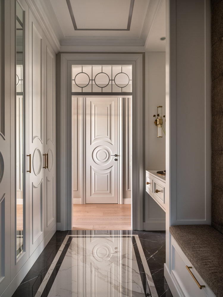 Фотография: Прихожая в стиле Классический, Современный, Квартира, Проект дня, Одинцово, Мария Рублева, 3 комнаты, Более 90 метров, Эксклюзивные проекты – фото на INMYROOM