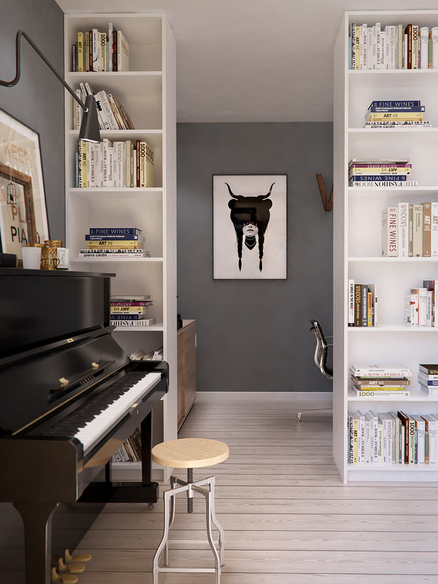 Фото из портфолио Квартира в стиле Mid-century modern от INT2 – фотографии дизайна интерьеров на INMYROOM